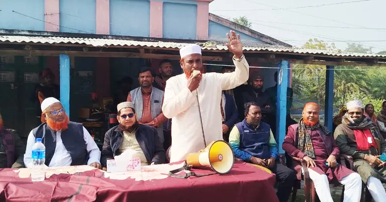 নির্বাচনি প্রচারণায় গিয়ে গণসংযোগ ও বৈঠকে মিয়া গোলাম পরওয়ার